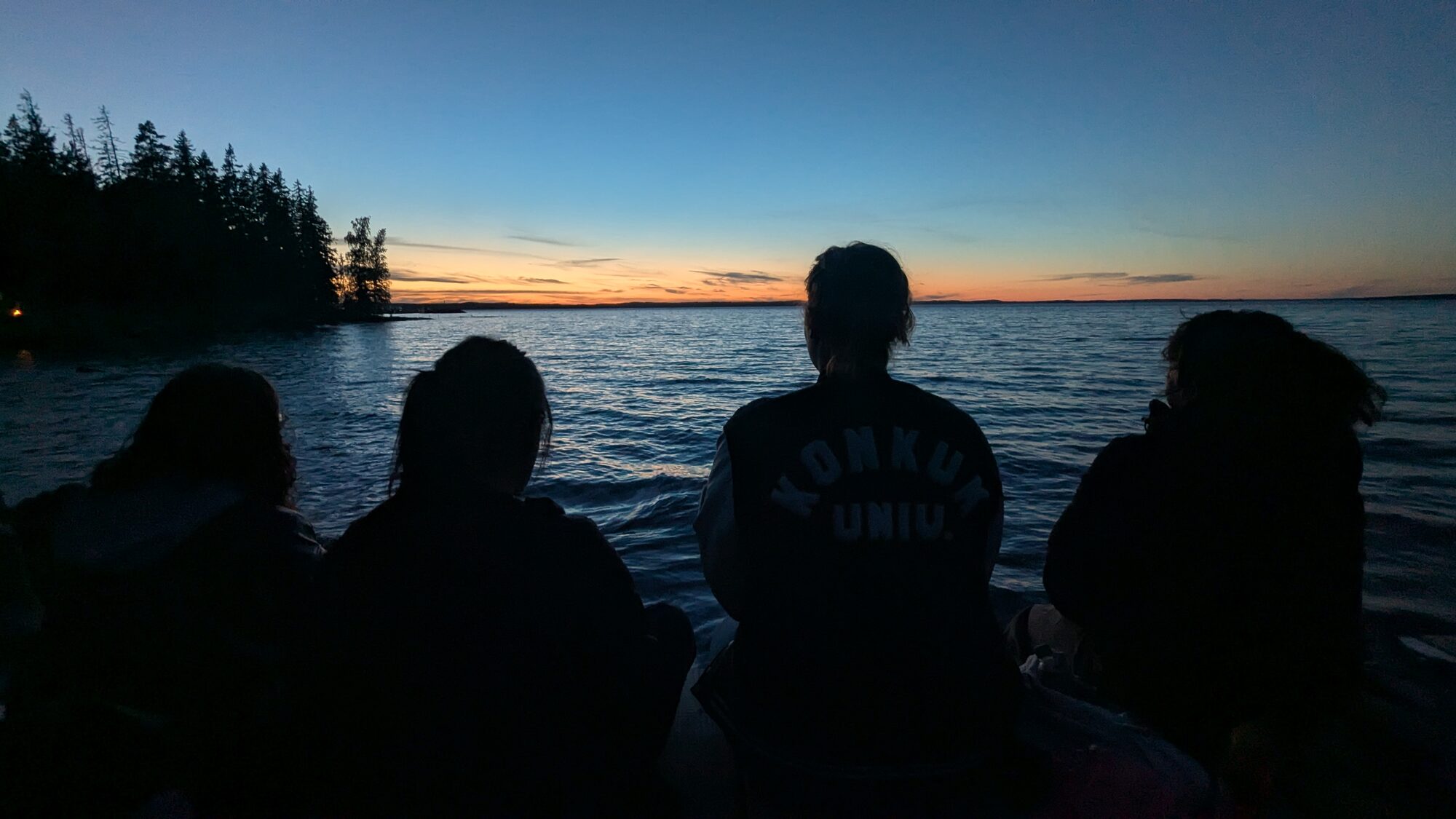 Zonsondergang in Finland