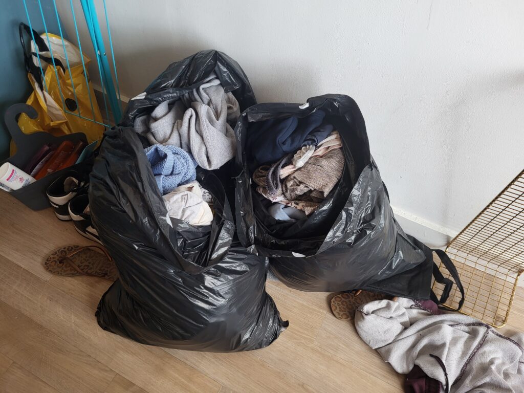 Drie zakken vol kleren, heb ik toch goed gedaan